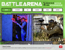 Tablet Screenshot of battlearena.dk